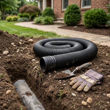 Click here to see Rainbird DFLXPERF50 Rain Bird Perforated Flexible Drainage Pipe, 4