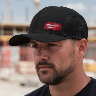 Click here to see Milwaukee 505BDC Milwaukee GRIDIRON Snapback Trucker Hat, Black, Cotton/Polyester/Nylon - 505B