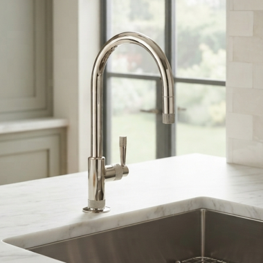 Click here to see   Rohl Graceline Pull-Down Kitchen Faucet, 1.8 GPM, Lever Handle, Polished Nickel - MB7930LMPN-2