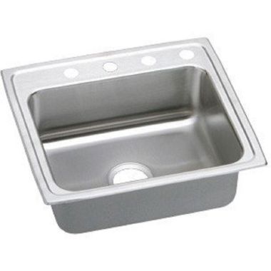 Click here to see Elkay LRAD2522450 Elkay LRAD2522450 Lustertone Classic Drop-In Single-Bowl Kitchen Sink, Lustrous Satin