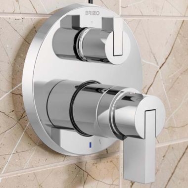 Click here to see Brizo T75P635-PCLHP Brizo Litze Pressure Balance Valve Trim with 6-Function Diverter Trim, Less Handles, Polished Chrome - T75P635-PCLHP