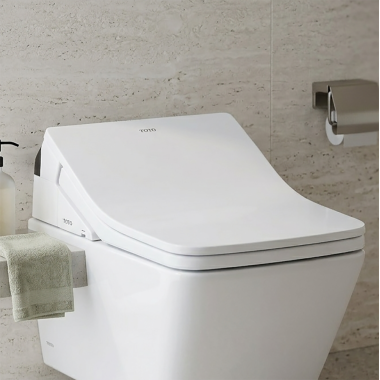 Click here to see  SW4049AT60#01 TOTO SX Square WASHLET+ with Auto flush, EWATER+, Cotton White -  SW4049AT60#01