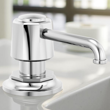 Click here to see Brizo RP100487PC Brizo Rook Soap/Lotion Dispenser, 13 Ounce, Polished Chrome - RP100487PC