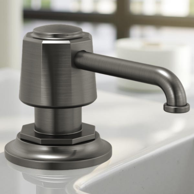 Click here to see Brizo RP100487SL Brizo Rook Soap/Lotion Dispenser, 13 Ounce, Brilliance Luxe Steel - RP100487SL