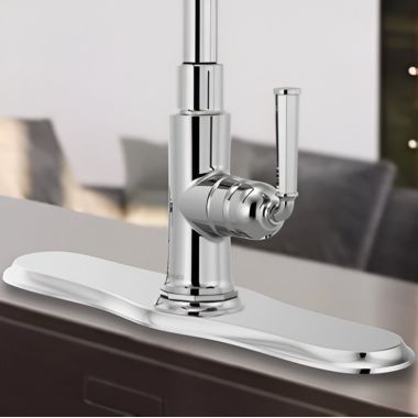 Click here to see Brizo RP100299PC Brizo Escutcheon Plate for Rook Series Kitchen Faucet, Polished Chrome - RP100299PC