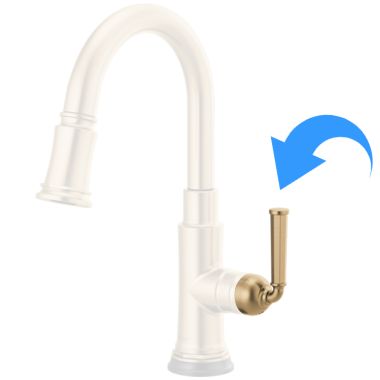 Click here to see Brizo RP100568GL Brizo Rook Pull-Down Kitchen/Prep Faucet Lever Handle Kit, Brilliance Luxe Gold - RP100568GL