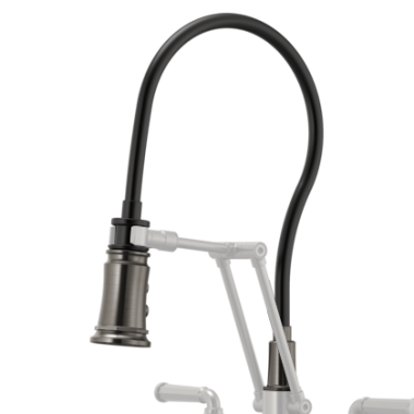Click here to see Brizo RP100571SL Brizo Rook Articulating Bridge Faucet Hose and Sprayer Assembly, Brilliance Luxe Steel - RP100571SL