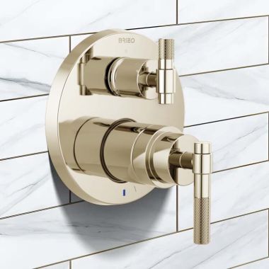 Click here to see  HL75P33-PN Brizo Litze T-Lever Handle Kit with Knurling Detail for T75P535-LHP and T75P635-LHP, Brilliance Polished Nickel - HL75P33-PN 