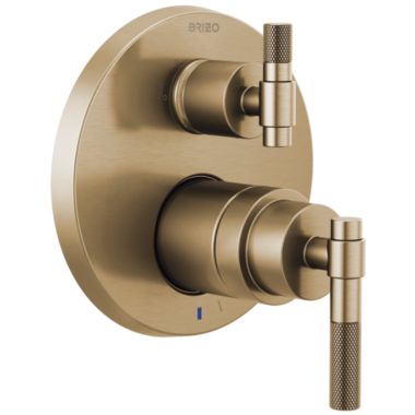 Click here to see Brizo T75P535-GLLHP Brizo Litze Pressure Balance Valve Trim w/ 3-Function Diverter Trim, Less Handles, Luxe Gold - T75P535-GLLHP