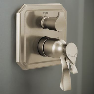 Click here to see Brizo T75530-BN Brizo Virage TempAssure Thermostatic Valve Trim w/ 3-Function Diverter, MultiChoice, ADA,  Brilliance Brushed Nickel - T75530-BN
