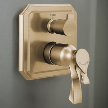 Click here to see Brizo T75530-GL Brizo Virage TempAssure Thermostatic Valve Trim w/ 3-Function Diverter, MultiChoice, ADA, Brilliance Luxe Gold - T75530-GL