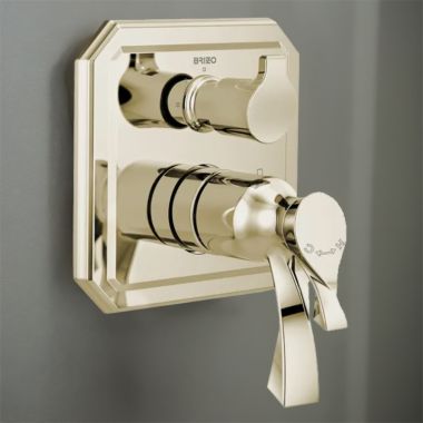 Click here to see Brizo T75530-PN Brizo Virage TempAssure Thermostatic Valve Trim w/ 3-Function Diverter, MultiChoice, ADA, Brilliance Polished Nickel - T75530-PN