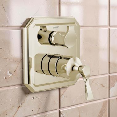 Click here to see Brizo T75P530-PN Brizo Virage Pressure Balance Valve Trim with Three Function Diverter, MultiChoice, ADA, Brilliance Polished Nickel - T75P530-PN