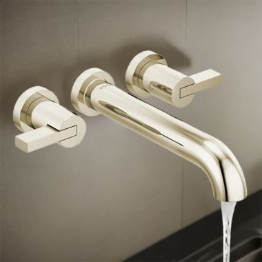 Click here to see Brizo T70435-PNLHP Brizo Litze Two-Handle Wall-Mount Tub Filler with High Flow Ceramic Valve, 9.8 GPM, Brilliance Polished Nickel - T70435-PNLHP 