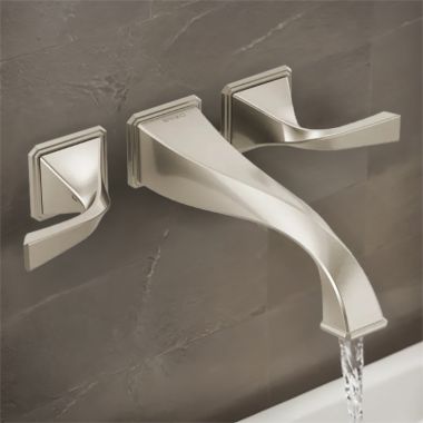Click here to see Brizo T70430-BN Brizo Virage Wall Mount Tub Filler Trim, Two Handle, ADA, Brilliance Brushed Nickel - T70430-BN
