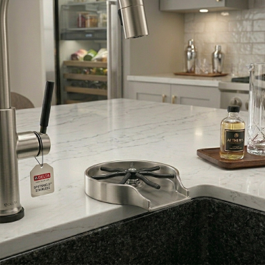 Click here to see Delta GR150-SP Delta Glass Rinser, Spotshield Stainless - GR150-SP