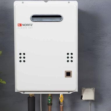 Click here to see Noritz NR66-OD-LP Noritz Liquid Propane Gas Tankless Water Heater, 6.6 GPM, 140K BTU - NR66-OD-LP