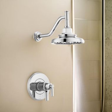 Click here to see Brizo T60276-PC Brizo Invari TempAssure Thermostatic Shower Faucet with Multi-Function Showerhead, 1.75 GPM, Polished Chrome - T60276-PC