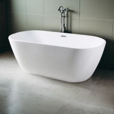 Click here to see Trone Plumbing BRYN Trone 67in x 30in White Freestanding Soaker Tub - BRYN67