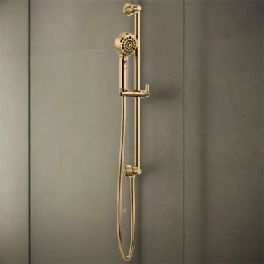 Click here to see Brizo 88776-PG Brizo Invari Multi-Function Hand Shower with Slidebar, H2OKinetic, WaterSense, 1.75 GPM, Brilliance Polished Gold - 88776-PG
