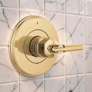 Click here to see  T60P076-PGLHP Brizo Invari Pressure Balance Single-Handle Valve Trim, Less Handle, Brilliance Polished Gold - T60P076-PGLHP