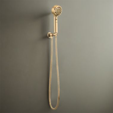 Click here to see Brizo 88876-PG Brizo Invari Multi-Function Wall-Mount Hand Shower with H2OKinetic, WaterSense, 1.75 GPM, Brilliance Polished Gold - 88876-PG