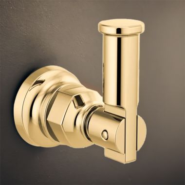 Click here to see Brizo 693476-PG Brizo Invari Single Robe Hook with Mounting Hardware, Brilliance Polished Gold - 693476-PG