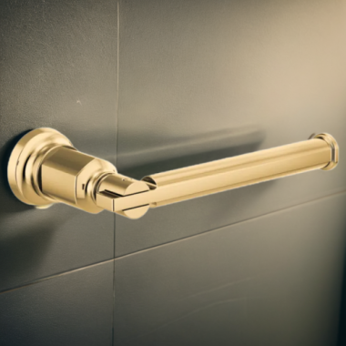 Click here to see Brizo 695076-PG Brizo Invari Tissue Paper Holder, Brilliance Polished Gold - 695076-PG