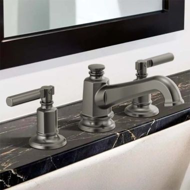 Click here to see  65378LF-SLLHP Brizo Invari Two-Handle Widespread Bathroom Faucet with Pop-Up, Less Handles, 1.5 GPM, Brilliance Luxe Steel - 65378LF-SLLHP