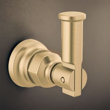 Click here to see Brizo 693476-GL Brizo Invari Single Robe Hook with Mounting Hardware, Brilliance Luxe Gold - 693476-GL