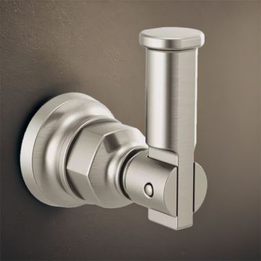 Click here to see Brizo 693476-NK Brizo Invari Single Robe Hook with Mounting Hardware, Brilliance Luxe Nickel - 693476-NK