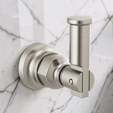 Click here to see  693476-NK Brizo Invari Single Robe Hook with Mounting Hardware, Brilliance Luxe Nickel - 693476-NK