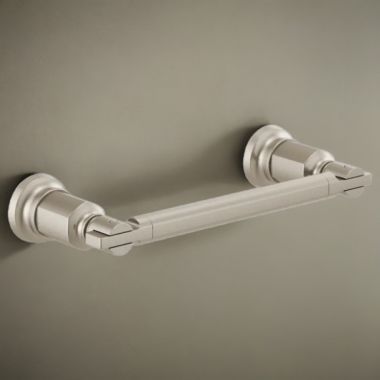 Click here to see Brizo 694776-NK Brizo Invari 8-inch Wall-mounted Single Towel Bar, Brass Constructed, Brilliance Luxe Nickel - 694776-NK
