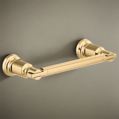 Click here to see Brizo 694776-PG Brizo Invari 8-inch Wall-mounted Single Towel Bar, Brass Constructed, Brilliance Polished Gold - 694776-PG