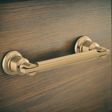 Click here to see Brizo 699176-GL Brizo Invari 4” Metal Drawer Pull, Brilliance Luxe Gold - 699176-GL