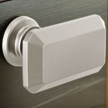 Click here to see Brizo 699276-NK Brizo Invari Rectangular Metal Drawer Knob, Brilliance Luxe Nickel - 699276-NK