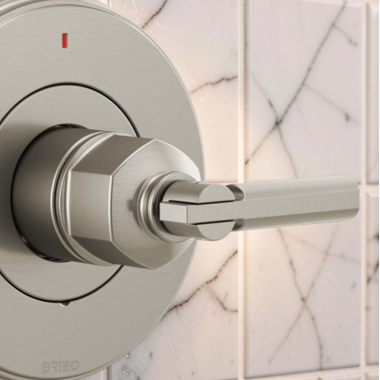 Click here to see Brizo HL60P76-NK Brizo Invari Pressure Balance Valve Trim Lever Handle Kit, Brilliance Luxe Nickel - HL60P76-NK