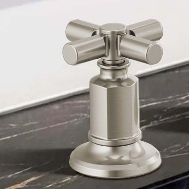 Click here to see  HX5376-NK Brizo Invari Cross Handle Kit for Widespread Lavatory Faucet, Deck Mount, ADA, Brilliance Luxe Nickel - HX5376-NK