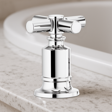 Click here to see Brizo HX676-PC Brizo Invari Cross Handle Kit for Deck-Mounted Roman Tub Filler, Polished Chrome - HX676-PC