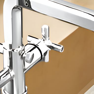 Click here to see Brizo HX7076-PC Brizo Invari Cross Handle Kit for Floor Mount Tub Filler, Polished Chrome - HX7076-PC