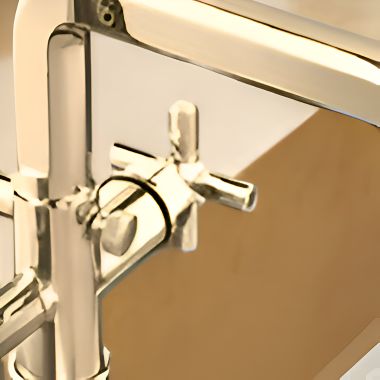 Click here to see Brizo HX7076-PG Brizo Invari Cross Handle Kit for Floor Mount Tub Filler, Brilliance Polished Gold - HX7076-PG