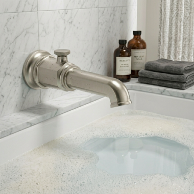 Click here to see Brizo RP100327NK Brizo Invari Wall Mounted Diverter Tub Spout, Solid Brass, 1/2