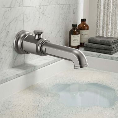 Click here to see Brizo RP100327SL Brizo Invari Wall Mounted Diverter Tub Spout, Solid Brass, 1/2