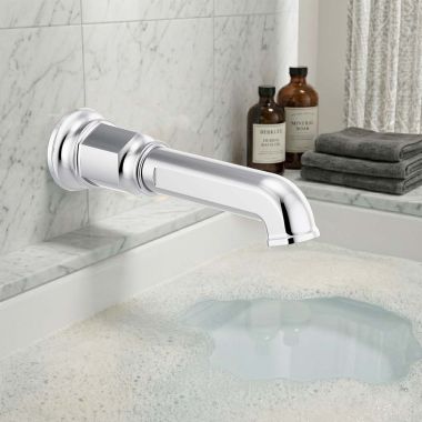 Click here to see  RP100328PC Brizo Invari Wall Mounted Non-Diverter Tub Spout, Solid Brass, 1/2