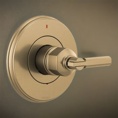 Click here to see Brizo T60P076-GLLHP Brizo Invari Pressure Balance Single-Handle Valve Trim, Less Handle, Brilliance Luxe Gold - T60P076-GLLHP