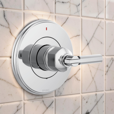 Click here to see  T60P076-PCLHP Brizo Invari Pressure Balance Single-Handle Valve Trim, Less Handle, Polished Chrome - T60P076-PCLHP