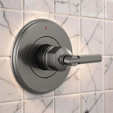 Click here to see  T60P076-SLLHP Brizo Invari Pressure Balance Single-Handle Valve Trim, Less Handle, Brilliance Luxe Steel - T60P076-SLLHP