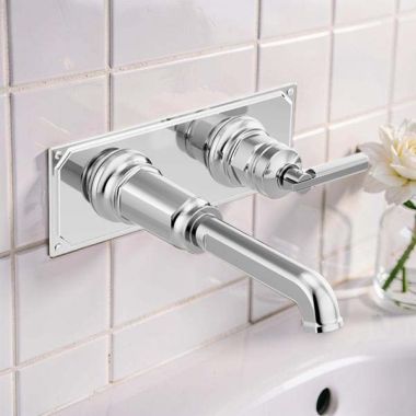Click here to see Brizo T65776LF-PCLHP-ECO Brizo Invari Single-Handle Wall-Mount Bathroom Faucet, 1.2 GPM, WaterSense, Polished Chrome - T65776LF-PCLHP-ECO