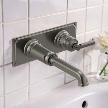 Click here to see  T65776LF-SLLHP-ECO Brizo Invari Single-Handle Wall-Mount Bathroom Faucet, 1.2 GPM, WaterSense, Brilliance Luxe Steel - T65776LF-SLLHP-ECO