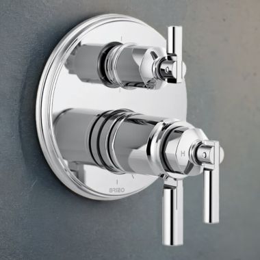 Click here to see Brizo T75676-PC Brizo Invari TempAssure Thermostatic Valve Trim with 6-Function Diverter Trim, MultiChoice, ADA, Polished Chrome - T75676-PC
